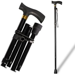 Kickstand van aluminium, opvouwbaar en in hoogte verstelbaar, 84-92 cm, kleur zwart, zachte pols (657)