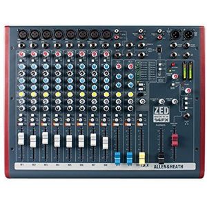 Allen & Heath ZED60-14FX 8 x mono, 2 x stereo, USB, FX - Analoge mixer