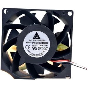 Voor Delta PFB0824UHE 8CM 24V 0,93A 4-draads PWM-omvormerkoelventilator, 8038 voor energiesystemen en industriële apparatuur