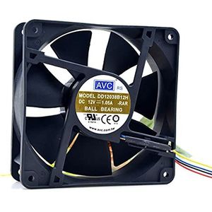 12038 fan DD12038B12H 12V 4-wire PWM temperature control speed regulation cooling fan