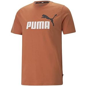 Puma Essentials Big Logo heren sport T-shirt - Oranje - Maat L