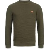 INDICODE JEANS - Dash - Sweatshirt - Bruin / Olijfgroen