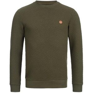 INDICODE JEANS - Dash - Sweatshirt - Bruin / Olijfgroen