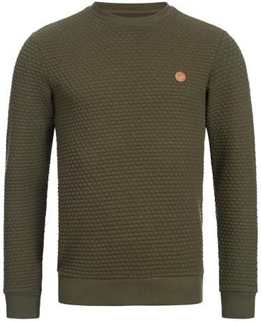 INDICODE JEANS - Dash - Sweatshirt - Bruin / Olijfgroen