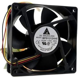Voor Delta WFB1212HE 12V 0.6a 12038 12CM Max Airflow Rate Double Ball Chassis Koelventilator