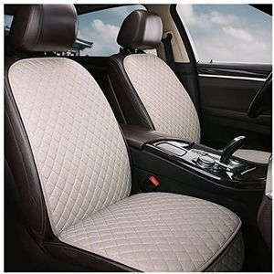 Stoelhoezen Beschermhoezen Voor Ford Voor Fiesta Vlas Auto Sear Covers Voor Ford Voor Ranger Voor Fusion Voor Focus 2 Mk2 Voor Mondeo Mk3 Mk4 Voor Kuga(Beige)