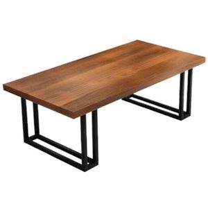 Moderne Woonkamertafel Eenvoudige Massief Houten Salontafel Retro Oude Industriële Stijl Theetafel Eenvoudige Creatieve Ijzeren Scandinavische Kleine Tafel Koffietafel(B,L)