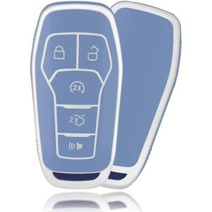 Sleutelbehuizing TPU Sleutel Beschermhoes Auto Styling Bescherming Voor Ford Voor Fusion Voor Mondeo Voor Mustang F-150 Voor Explorer Voor Rand 2015 2016 2017 2018 Autosleutelhoesje(3)