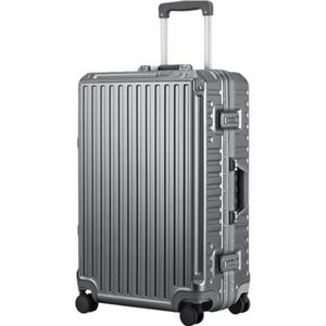 Koffer Modern Harde Ingecheckte Bagage Met Aluminium Frame, Koffer Zonder Ritssluiting En Spinnerwielen Handbagage (Color : E, Size : 26in)