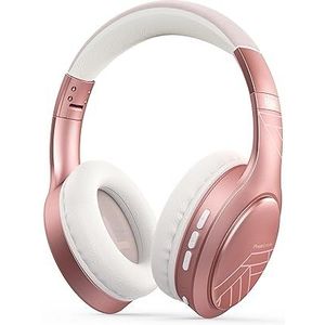 PowerLocus Bluetooth-hoofdtelefoon, Bluetooth-hoofdtelefoon over het oor, draadloze hoofdtelefoon met microfoon, 3 EQ-modi, 60 uur speeltijd, opvouwbare hoofdtelefoon, stoffen hoofdband, hifi-stereo