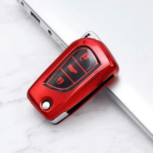 TPU Autosleutelhoesje Shell Houder Tas Sleutelhanger voor Toyota Auris Avensis Aygo Corolla Camry RAV4 voor Verso Scion Yaris Autosleutelhoesonderdelen