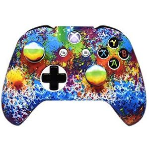 Controller hoesje | Geschikt voor Xbox One | Inclusief 2 Thump grips | Art Splash