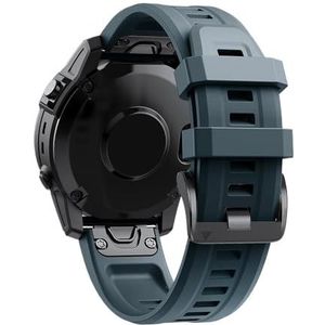 QuickFit 20 mm horlogebanden geschikt for Garmin Fenix ​​7S Pro Solar / 6S 5S Plus siliconen band geschikt for Garmin Epix Pro / S70 42 mm/Descent Mk2S (Color : Cyan blue, Size : For Fenix 5S Plus