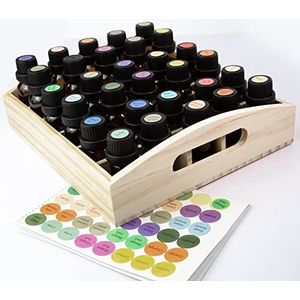 Houten opbergdoos voor etherische oliën, aromatherapie