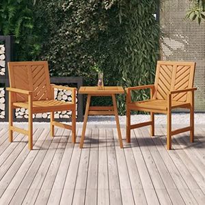 DIGBYS Meubels-sets-3-delige tuinloungeset massief hout acacia