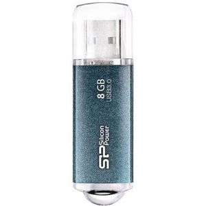 Silicon Power Marvel M01 8 GB geheugenstick USB 3.0, Mac OS X 10.3 Panther, deksel blauw, 0-70 °C