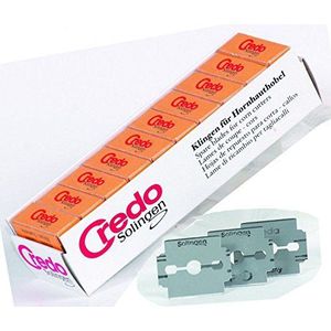 Credo Eelt schaafmessen, 10 x 10 stuks, roestvrij staal, voethuidschraper