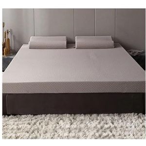 Kingsize Matrastopper, Schuimmatras Met Hoge Dichtheid, Comfortabele Trage Rebound Tatami-matras, Kingsize Studentenmatras Met Afneembare En Wasbare Sprei (Color : Silver grey, Size : 120 * 200CM*8CM