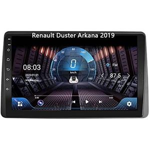 Android 10 Dubbel Din Auto Stereo 10 Inch Digitaal Scherm Car Audio Speler Met FM Radio Voor Renault Duster Arkana 2019 Met GPS Ondersteuning Bluetooth Spiegel Link/Stuurbediening (Color : 4G+WIFI 8c