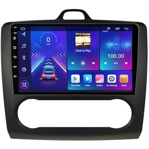 Android 14 2 Din Autoradio voor Ford Focus 2004-2011 - Steun Carplay Android Auto DSP-9"" Touchscreen Auto Stereo Met Stuurwielbediening WIFI 4G Bluetooth Split-Screen(B,P5 4G+WIFI 8Core 6G+128G)