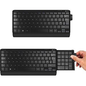 ErgoSlide - Compact Mini Toetsenbord - Draadloos - Bluetooth - Zwart