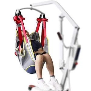 HNYG Full Body Patiënt Lift Sling met Commode Cutout, Duurzame Patiënt Transer Riem van Gewichtscapaciteit 550 Lbs, Medische Transfer Sling voor Bariatrische, Ouderen en Gehandicapten