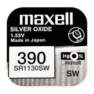 1 x batterij originele Maxell 390 SR1130SW 1,55 V knoopcel verzonden door kd89.fr