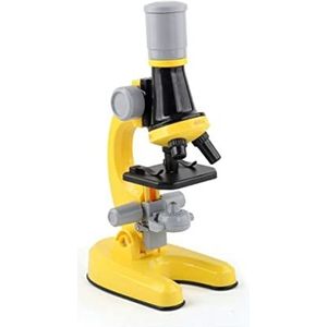 Smicroscoop Accessoires Voor Volwassenen 100X-400X-1200X Microscoop Kit Microscoop (Kleur: Geel)