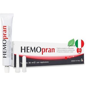 HEMOpran Verzorgende Crème voor Gevoelige Anale Huid | Plantaardige Formule | Met Ruscus, Aloe, Hamamelis & Paardenkastanje | Zonder Hormonen | Dagelijks Gebruik | 35ml
