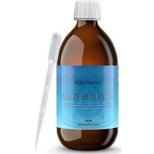 Dioxnatur ® Methyleenblauw, oplossing 1% USP, farmaceutische kwaliteit, 500 ml, met pipet, Spaans merk