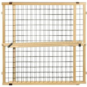 MYPET North States 50"" Extra Wide Wire Mesh Petgate installeren zonder gereedschap. Drukmontage. Past op 29,5""-50"" breed (32"" hoog Duurzaam Hardhout)