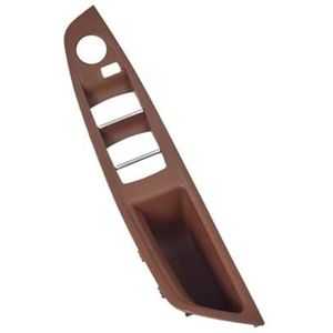 Handgrepen Het Interieur Auto Autodeurgreep Voor BMW F10 F11 520d 520i 2011-2013, Links/rechts, Beige/zwart(‎Red Brown-rhd)