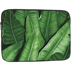 Laptop Sleeve Banana Leaf Green Slim Laptop Case Cover Duurzaam Aktetas Shockproof Beschermende Notebook Case 30 cm