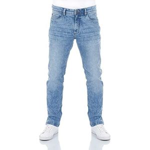 riverso Heren Jeans Broek RIVChris Straight Fit Jeans Katoen Denim Stretch Zwart Blauw Grijs W29 W30 W31 W32 W33 W34 W36 W38, Lichtblauw denim (19200), 31W x 34L
