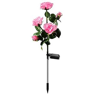 LED Solar Simulatie Rose Flower Light Outdoor Waterdichte Tuin Villa Hek Gazon Lamp Home Decoratief Landschap Flower Light (Color : Regular DVersion)