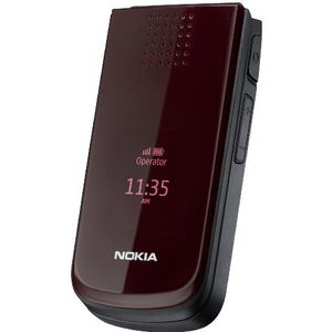 Nokia 2720 mobiele telefoon (Bluetooth, Opera Mini, kalender, radio) fold deep red