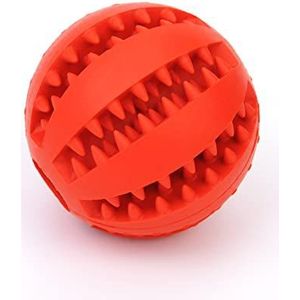 Pet Molar Stick Puppy Toy Lekkende Voedsel Bal Hond Kauwspeelgoed Reiniging Tanden Hond Kat Hond Accessoires Piepend Hondenspeelgoed Reiniging besteedt energie slijpen tanden (Kleur: Rood, Maat: 7cm)