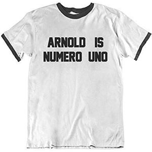 buzz shirts Arnold is Numero Uno - Mens biologisch katoen retro vintage fancy dress T-shirt zoals gedragen door - - XXL