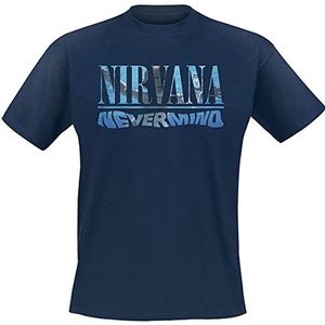 Nirvana Nevermind T-shirt navy XL 100% katoen Band merch, Bands