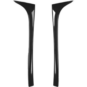 Auto Achterruit Zijspoiler Voor VW Voor Golf 7 7.5 Voor MK7 Voor MK7.5 2014-2018 ABS Auto Achterruit Zij Kofferbak Spoiler Canard Canards Splitter(Bright Black)