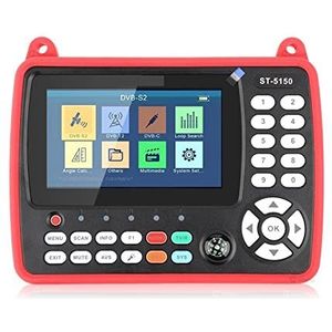 Satellietzoekers ST-5150 DVB-S2/T2/C COMBO HD Satelliet Finder Meter H.265 HEVC MPEG-4 QPSK 8PSK 16APSK 4.3 Inch TFT Lcd-scherm LCD-scherm met meter met satellietdetectie