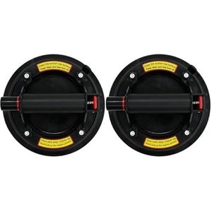 2 stuks 8 inch vacuümzuignappen for granieten en glazen tegels, handmatig heffend, draagvermogen 220 kg Voor het verplaatsen van zware objecten(C)