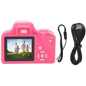 Selfiecamera voor Kinderen, Digitale Videocamera voor Peuters 2 Inch 5M 1080P HD Mini Draagbare Digitale Videocamera Speelgoed voor Peuters (Roze)
