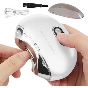 Automatische elektrische nagelknipper - veiligheidsvingernagel nagelknipper - oplaadbare automatische trimmer, licht & 3 snelheden Clipper LCD-digitaal display voor kinderen, kinderen, volwassen