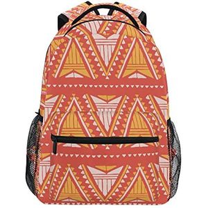 Europese stijl rood patroon schoolrugzak voor meisjes jongens middelbare school stijlvol ontwerp student tassen boekentassen, Patroon, 11.5×8×16In