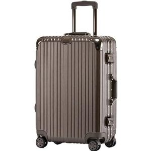 Koffer Modern Koffers Met Wielen Grote Capaciteit Harde Rand Bagagebeveiliging Combinatieslot Handbagage (Color : F, Size : 22in)