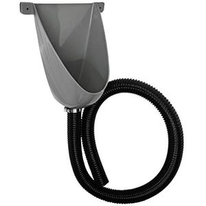 Agande Urinoir kunststof eenvoudig en waterloos, met slang en slangklem, voor camping, tuin, kelder, bouwplaats, toilet