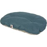 duvoplus, Kussen ovaal, genaaid Royal Blue, 65 x 45 x 8 cm, blauw, voor bed/mand/bank/tipi, blauw, hond