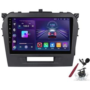 Android 15 Autoradio voor S-uzuki Vitara (2014-2018) 9 inch 2K touchscreen 2000 * 1200 Android Head Unit Multimediaspeler met Carplay, GPS-navigatie, BT, 5G WiFi, DSP, SWC,Y1