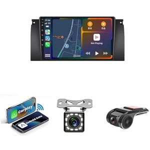 9-inch Touchscreen Autoradio Met Bluetooth Autoradio Voor BMW 5 E39 E53 X5 M5 1995-2003 Plug en Play Android 14 2Din Autoradio Radio Android Automatische Bluetooth USB RVC SWC(NF-2 WIFI 2G+32G)